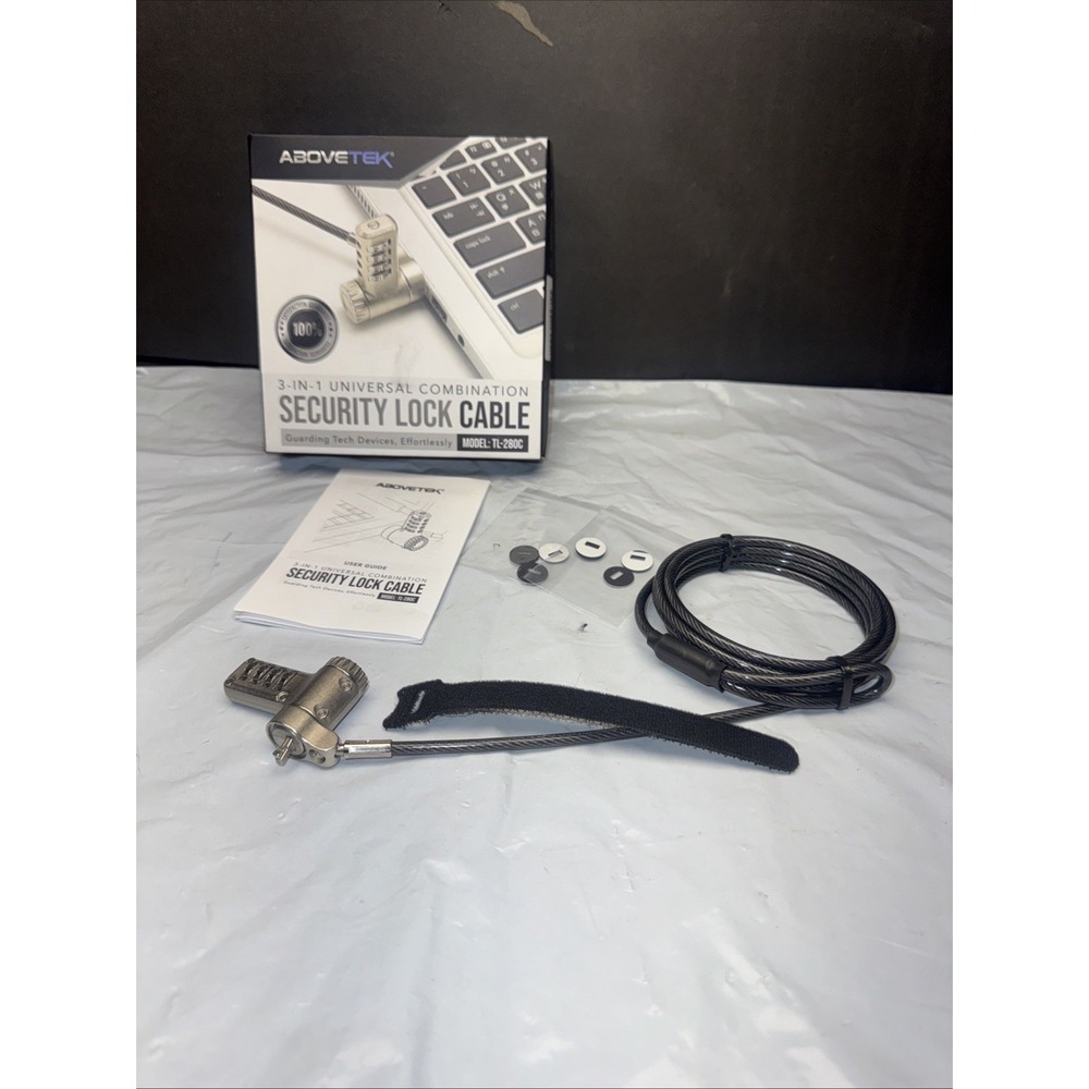 3-In-1 Universal Laptop‎ Cable Lock, Professional Laptop Security Lock